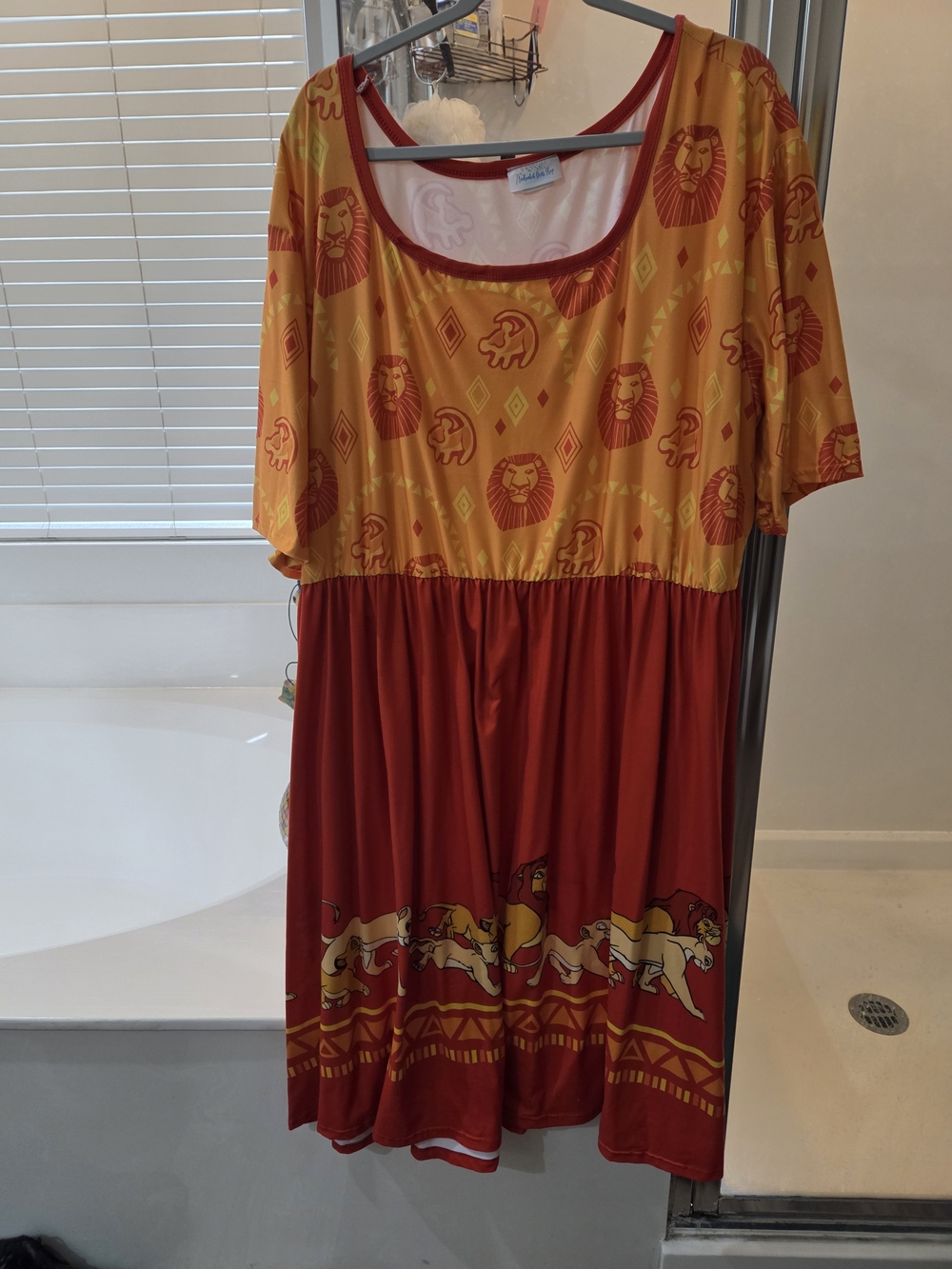 Disney Lion King Yellow & Red Dress